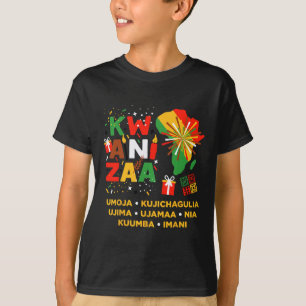Camiseta Feliz Kwanzaa Kinara Siete Velas Principios de K