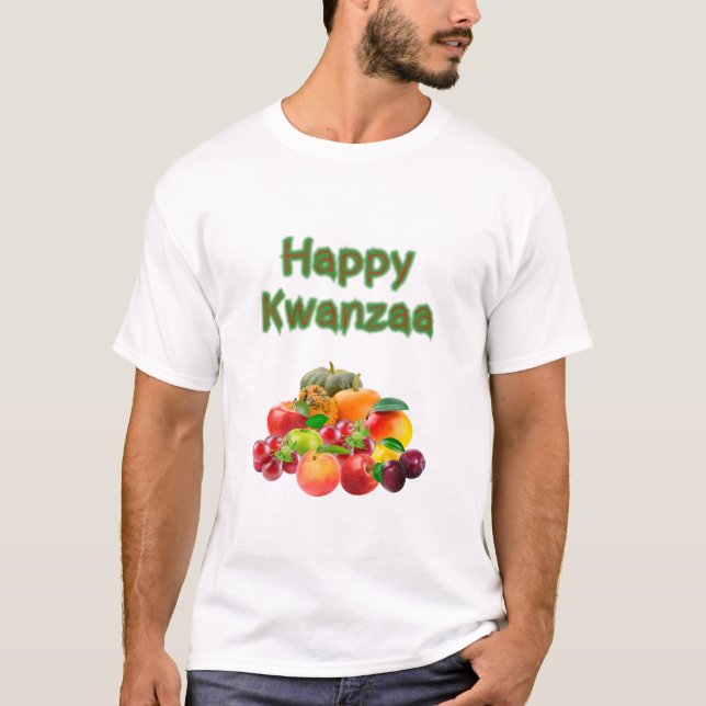 Camiseta Feliz Kwanzaa primeras frutas (Anverso)