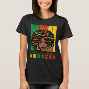 Camiseta Feliz Kwanzaa Siete Pautas De Los Hombres De Kwanz