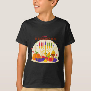 Camiseta Feliz Kwanzaa Siete Principios De Kwanzaa Kinara M