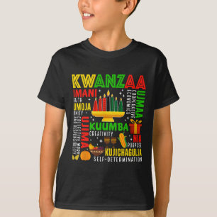 Camiseta Feliz Kwanzaa Siete Principios De Los Hombres Kwan