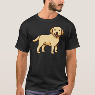 Camiseta Feliz labrador amarillo