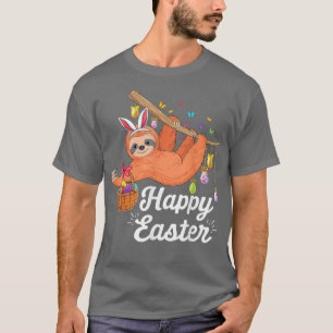 Camiseta Feliz Lema Cute Con El Gusto De La Caza De Huevos 