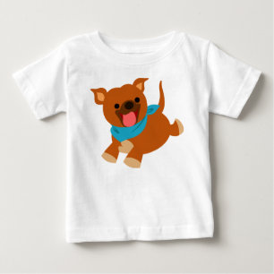 Camiseta feliz linda del bebé de Staffie del