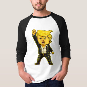 Camiseta Feliz lucha lucha lucha Chibi Cómic Meme de Trump