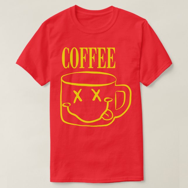 Camiseta Feliz lunes café Grunge (Diseño del anverso)