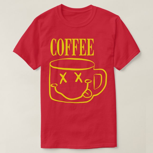 Camiseta Feliz lunes café Grunge (Diseño del anverso)