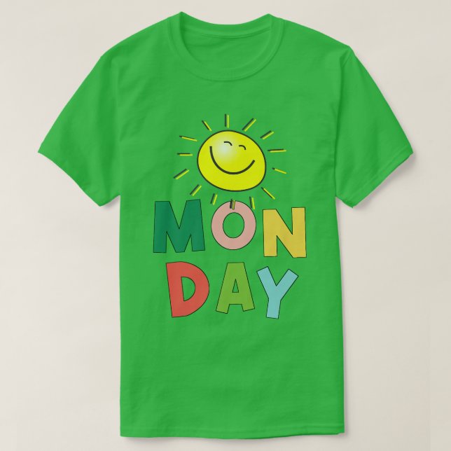 Camiseta Feliz Lunes Sunny Brillante (Diseño del anverso)
