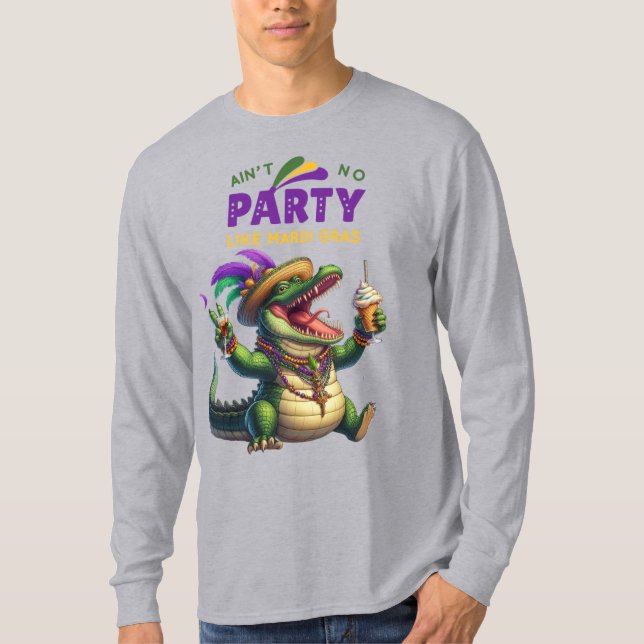 Camiseta Feliz Mardi Gras (Anverso)