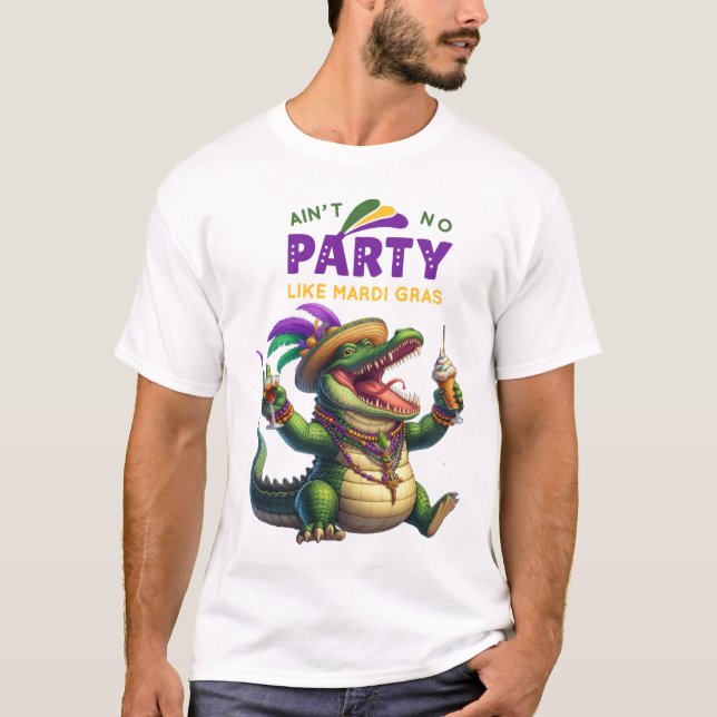 Camiseta Feliz Mardi Gras (Anverso)