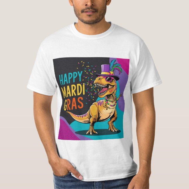 Camiseta Feliz Mardi Gras (Anverso)