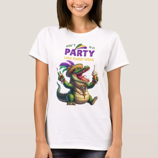 Camiseta Feliz Mardi Gras (Anverso)