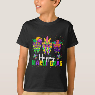 Camiseta Feliz Mardi Gras Dental Squad Dentista Teeth Carni