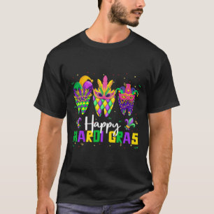 Camiseta Feliz Mardi Gras Dental Squad Dentista Teeth Carni