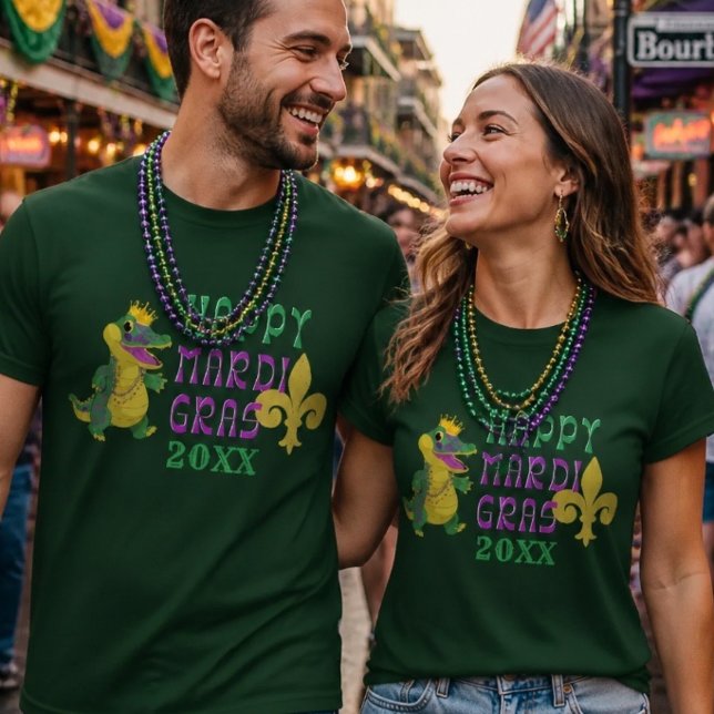 Camiseta Feliz Mardi Gras Gator King (Subido por el creador)