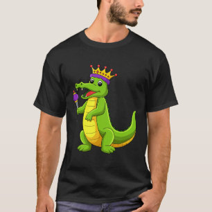 Camiseta Feliz Mardi Gras Rey Cocodrilo Funny Mardi Gras K