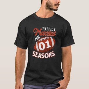 Camiseta Feliz matrimonio por 1 temporada de fútbol 1 anive