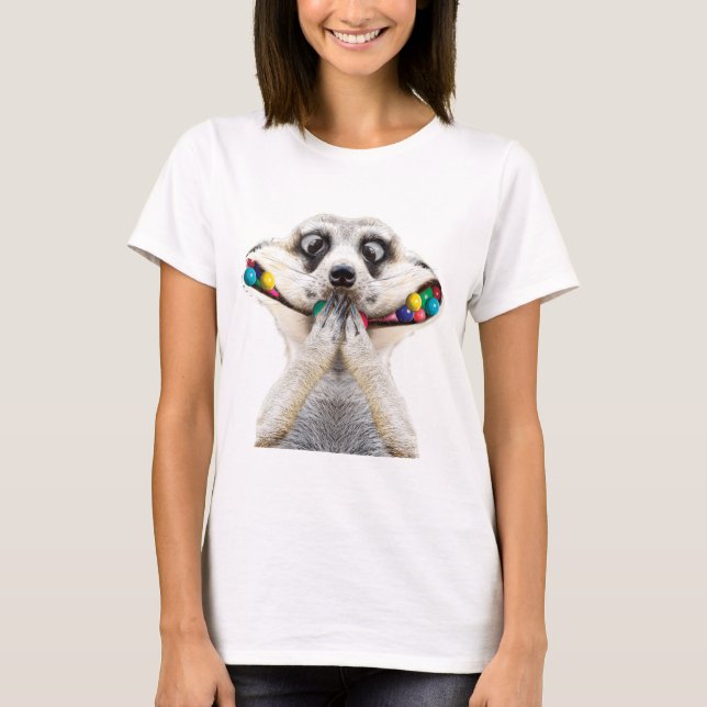 Camiseta Feliz Meerkat (Anverso)