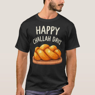 Camiseta Feliz Menorah de Días de Challah Shabbat Hanukkah 