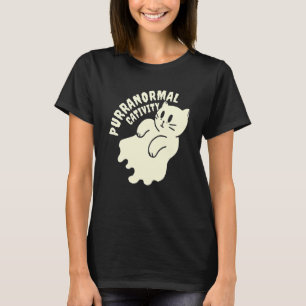 Camiseta Feliz Mew O Ween Gato Negro Para Halloween