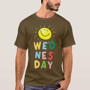 Camiseta Feliz Miércoles Brillante
