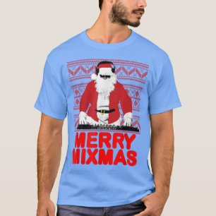 Camiseta Feliz Mimas al DJ Papá Noel divertido
