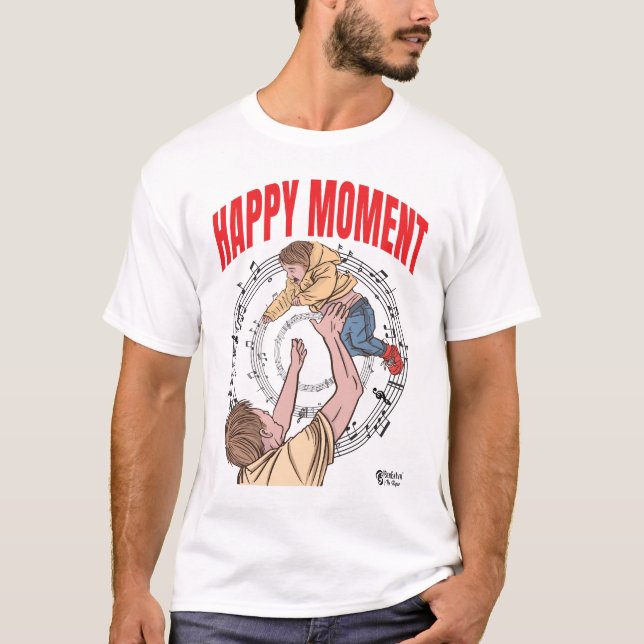 Camiseta Feliz momento blanco (Anverso)