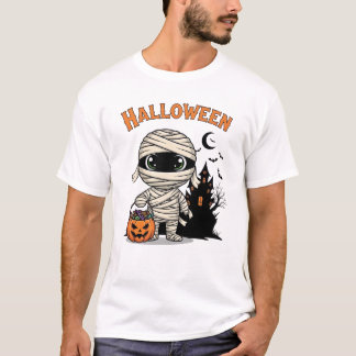 Camiseta Feliz momia de Halloween