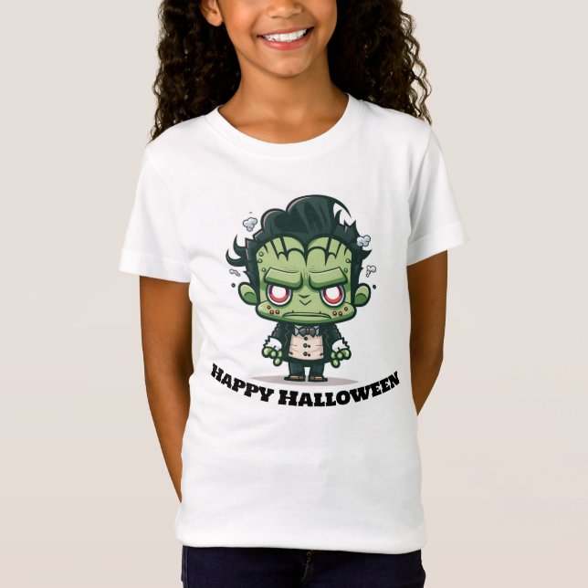 Camiseta Feliz Monstruo de Halloween (Anverso)