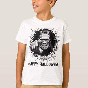 Camiseta Feliz Monstruo Frankenstein de Halloween