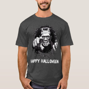 Camiseta Feliz Monstruo Frankenstein de Halloween