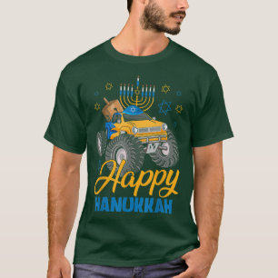 Camiseta Feliz Monstruo Hanukkah Jew Kids Hanukkah Cha