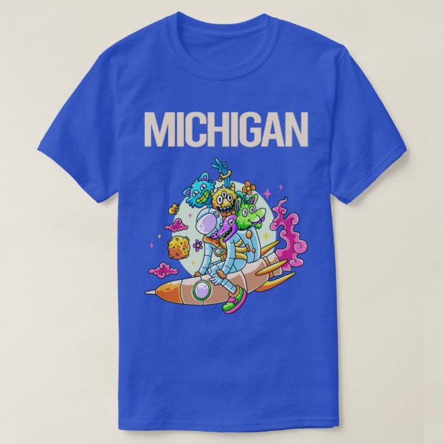 Camiseta Feliz Monstruos Michigan (Diseño del anverso)