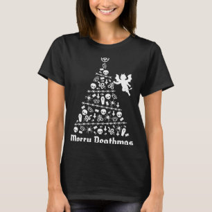 Camiseta Feliz muerte mas Black Christmas Tree Satanic Dark