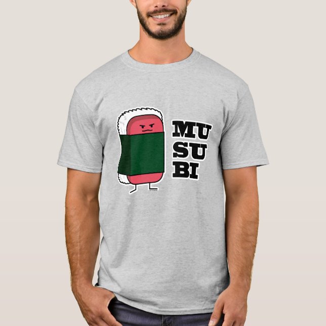 Camiseta Feliz Musubi Sushi Nori en Hawái (Anverso)