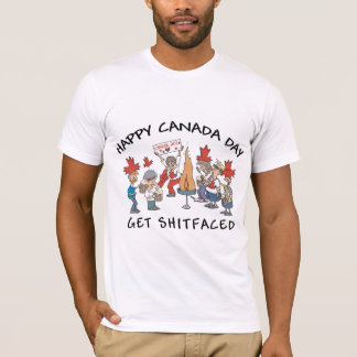 Camiseta feliz muy divertida del día de Canadá