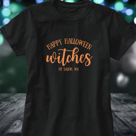 Camiseta Feliz Naranja de las brujas de Halloween
