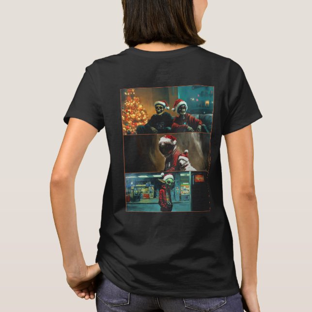 Camiseta Feliz Natal (modelo II) (Reverso)