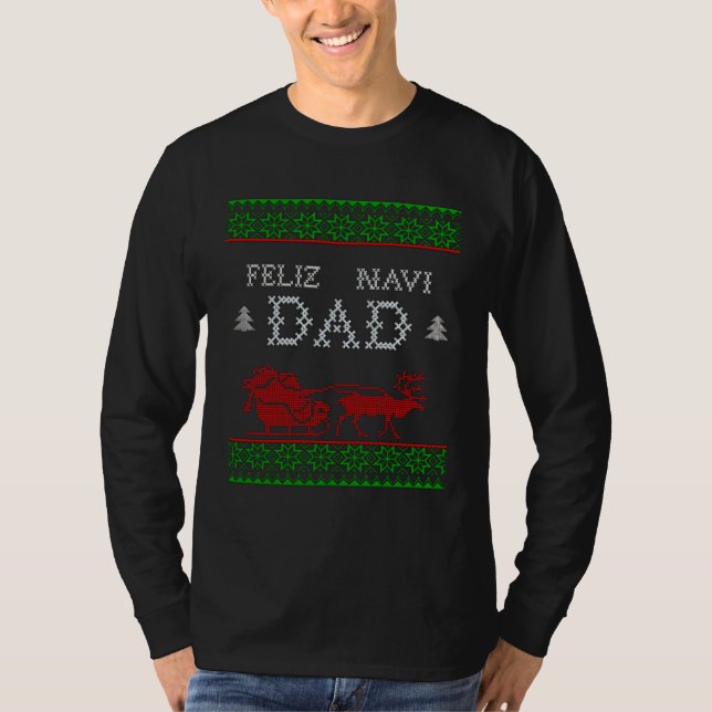 Camiseta Feliz Navi DAD Christmas Dad (Anverso)