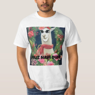 Camiseta Feliz Navi Dude, Funny Llama
