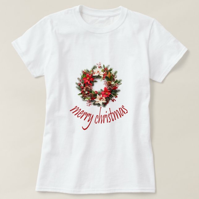 Camiseta feliz navidad (Diseño del anverso)