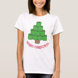 Camiseta Feliz Navidad 2020 Árbol de papel higiénico divert