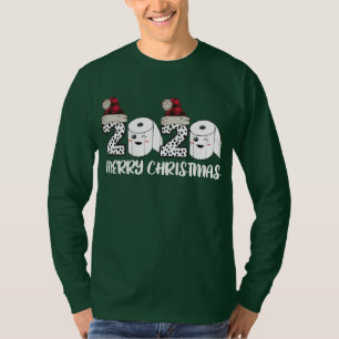 Camiseta Feliz Navidad 2020 Papel de baño cuarentena Santa