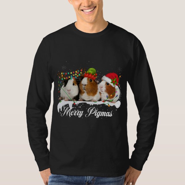 Camiseta Feliz Navidad 2022 Divertido Árbol de Navidad Luz  (Anverso)
