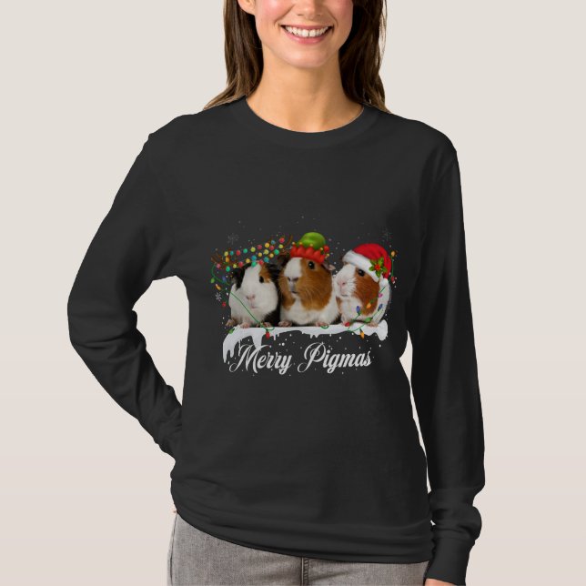 Camiseta Feliz Navidad 2022 Divertido Árbol de Navidad Luz  (Anverso)