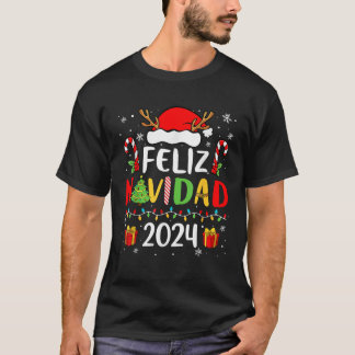 Camiseta Feliz Navidad 2024 Familia coincidente Navidad en 