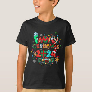 Camiseta Feliz Navidad 2024 Santa Hat Familia Paj