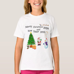 Camiseta Feliz Navidad 2024 y Año Nuevo 2025
