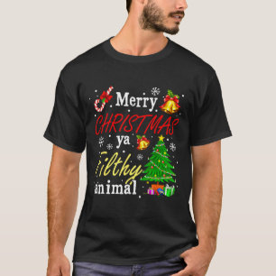 Camiseta Feliz Navidad a los animales fieles ya divertida f