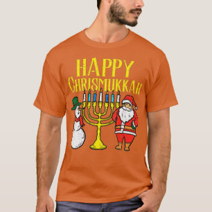 Camiseta Feliz Navidad a los Navidades Hanukkah Pajamas Cha